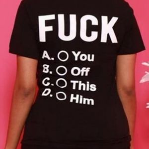 Black F*CK Off Graphic Tee